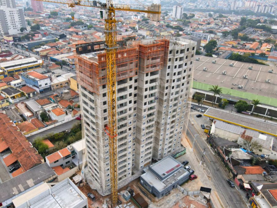 Acompanhamento de obra com drone em São Paulo