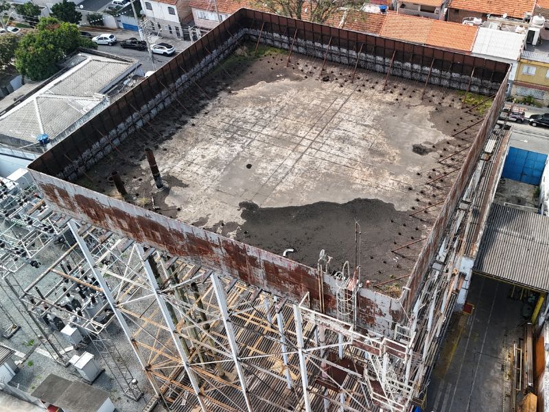 Serviços com drone para obras