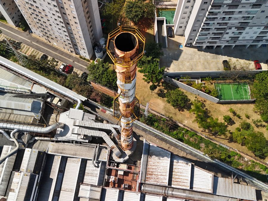 Inspeção de estrutura com drone